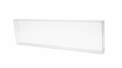 Clear plastic protector case for 5 decks, ideal for magic tricks and card storage.