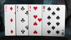 High-quality Tally-Ho playing cards featuring a sleek black and red design. Perfect for magic tricks.
