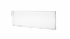 Clear plastic deck protectors for magic tricks, 50-pack, durable and transparent.