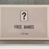 Image of a card with a question mark and "Free Hands" text for magic tricks.