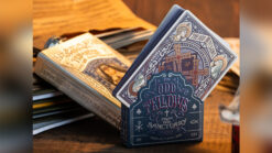 Vintage Odd Fellows playing cards with intricate designs and symbols.