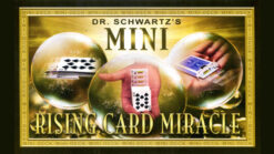 Close-up of the Mini Card Rise Miracle trick with playing cards by Martin Schwartz.
