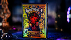 Haunted Castle playing cards with devil illustration, perfect for magic tricks and card enthusiasts.