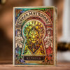 Greek Mythology themed keyhole playing cards with lion design by TCC.