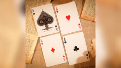 High-quality Mr. Black V2 red playing cards for magic tricks and cardistry. Perfect for magicians an.