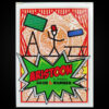 Colorful Aristoon card with numbers and symbols for magic tricks.