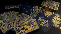 High-quality Asura Collector Box playing cards with intricate gold and black designs for magic enthu.