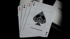 Casino playing cards featuring Ace Fulton design for magic tricks and card illusions.